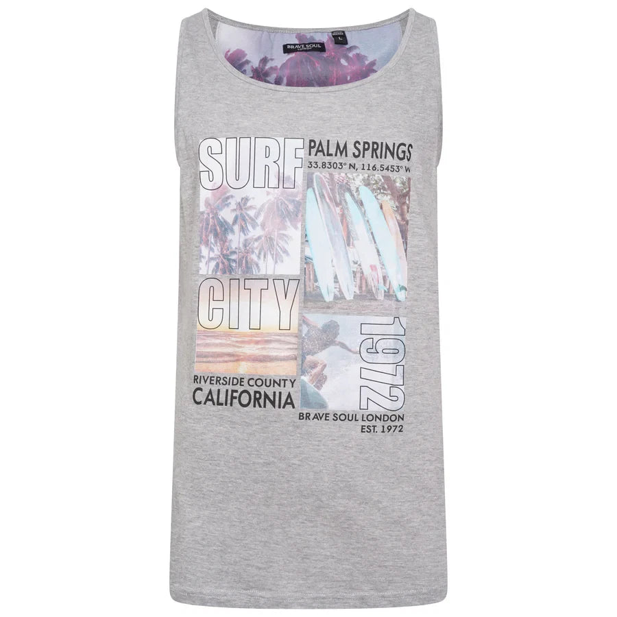 Men’s Graphic Gym Vest – Sleeveless Training Sports Tank Top