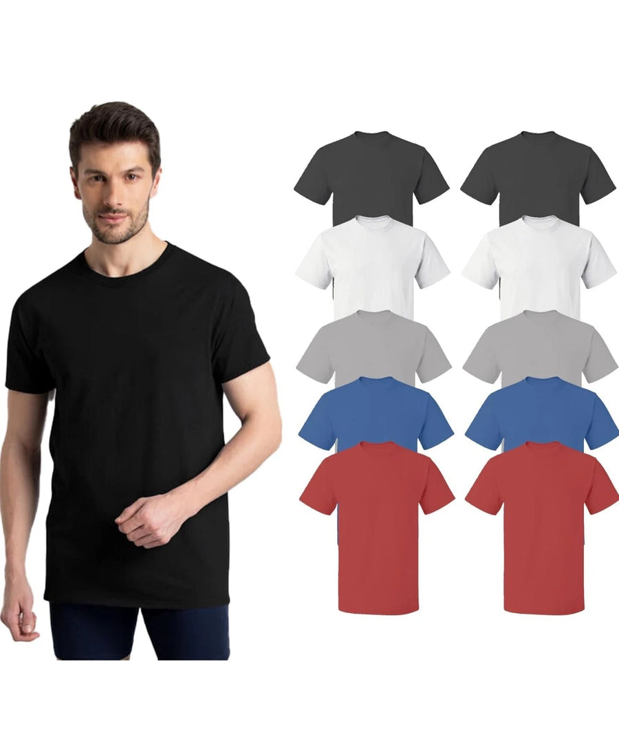 Men’s Plain Cotton T-Shirt – Short Sleeve Casual Everyday Tee