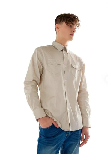 Men’s Smart Casual Shirt – Long Sleeve Business Party Wear