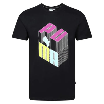 Puma Men’s T-Shirt – Graphic Cotton Tee with 3D Logo