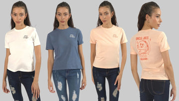Ladies Vintage Graphic Round Neck Tee – Active Casual, XS to 3XL